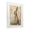 Stupell Industries Vintage Aged Bunny Portrait Framed Print Under Glass, design by Petal Prints Design